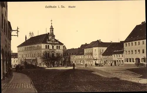 Ak Geithain in Sachsen, Markt