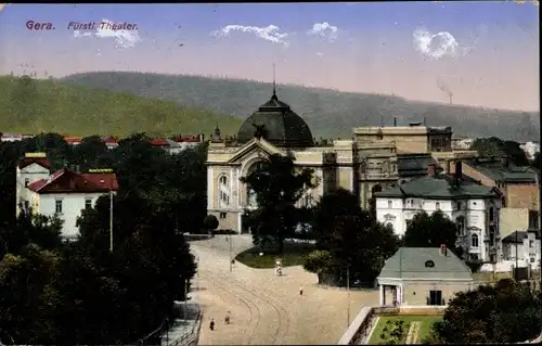 Ak Gera in Thüringen, fürstliches Theater