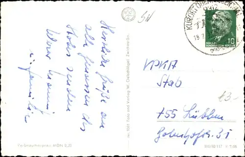 Ak Oberwiesenthal Erzgebirge, Karlsbader Straße