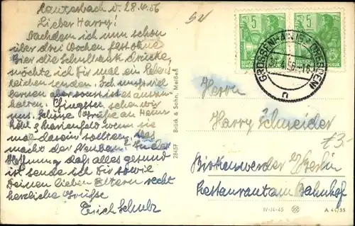 Ak Großenhain Sachsen, Markt, Marienkirche