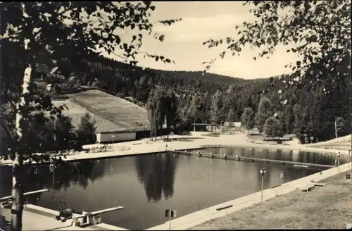 Ak Klingenthal im Vogtland Sachsen, Schwimmbad