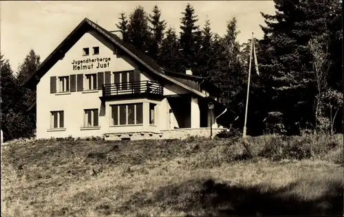 Ak Bad Brambach im Vogtland, Jugendherberge Helmut Just