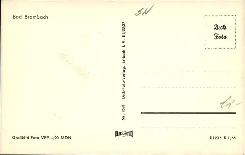 Ak Bad Brambach im Vogtland, Jugendherberge Helmut Just