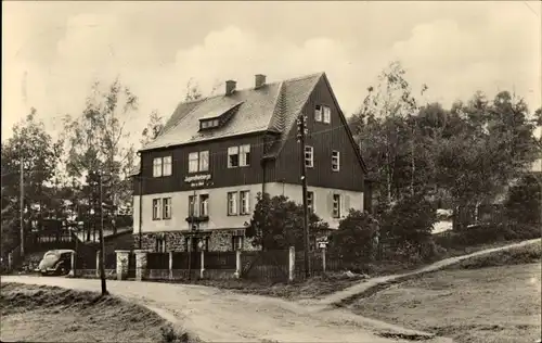 Ak Jöhstadt im Erzgebirge Sachsen, Partie an der Jugendherberge