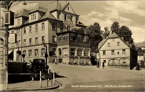 Ak Schirgiswalde in Sachsen, HO Hotel Erbgericht