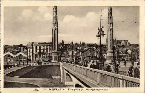 Ak St-Quentin Aisne, Oberer Durchgang