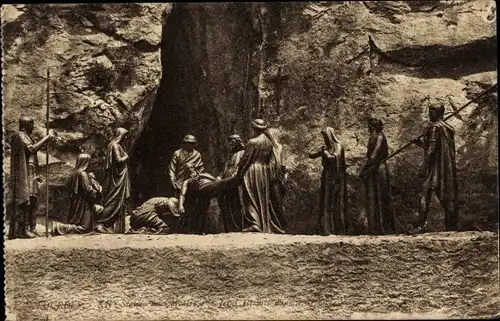 Ak Lourdes Hautes Pyrénées, La Calvaire