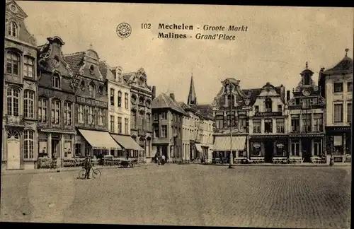 Ak Mechelen Mechelen Mechelen Flandern Antwerpen, Grande Place