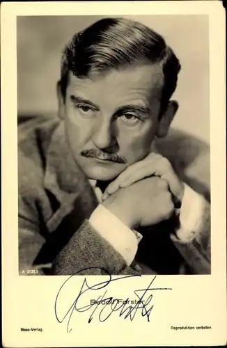 Ak Schauspieler Rudolf Forster, Portrait, Autogramm