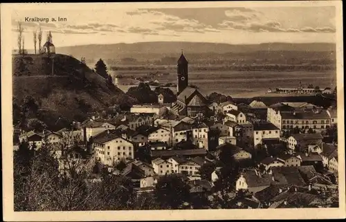 Ak Kraiburg am Inn Oberbayern, Ortsansicht, Kirche