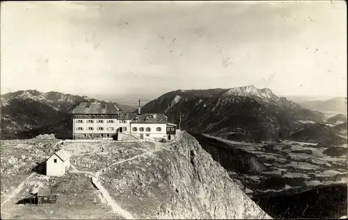 Foto Ak Ramsau im Berchtesgadener Land Oberbayern, Watzmannhaus, Münchnerhaus am Watzmann