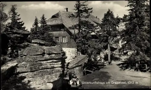 Ak Haidmühle Bayrischer Wald Niederbayern, Dreisessel, Unterkunftshaus