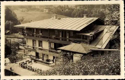 Foto Ak Berchtesgaden ? in Oberbayern, Wohnhaus