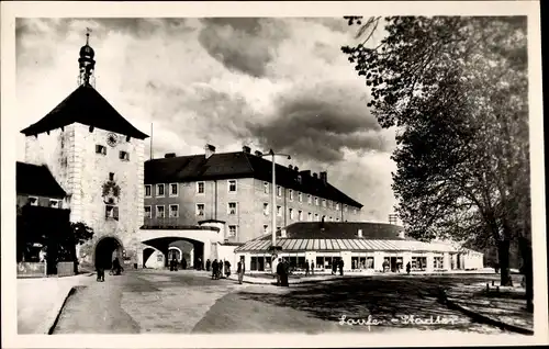 Foto Ak Laufen an der Salzach Oberbayern, Stadttor