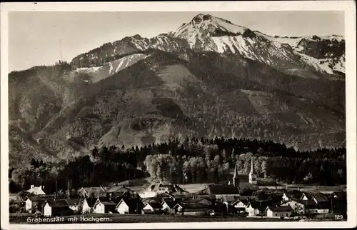 Ak Grabenstätt in Oberbayern, Ortsansicht, Hochgern