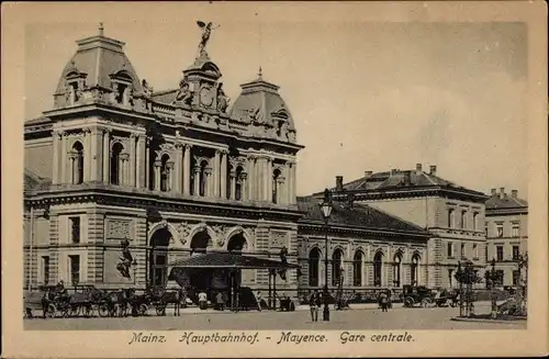 Ak Mainz am Rhein, Hauptbahnhof
