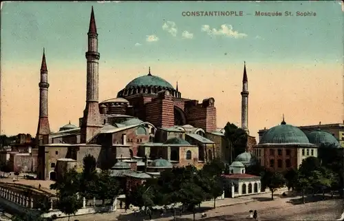 Ak Konstantinopel Istanbul Türkei, Mosquee Ste. Sophie