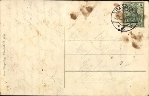 Ak Elberfeld Wuppertal, Schwebebahn, Isländerbrücke