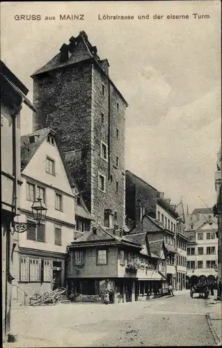 Ak Mainz am Rhein, Löhrstraße, der eiserne Turm