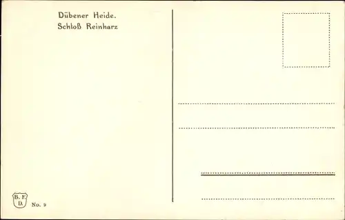 Künstler Ak Bad Schmiedeberg in der Dübener Heide, Schloss Reinharz