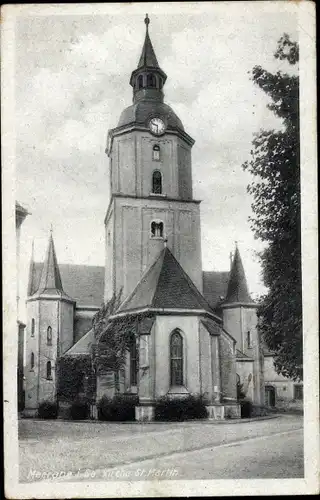 Ak Meerane in Sachsen, Kirche St. Martin