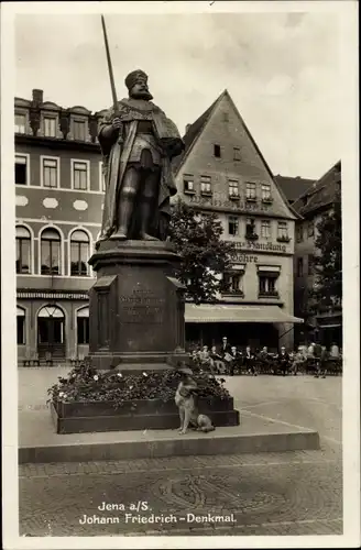 Ak Jena in Thüringen, Johann Friedrich-Denkmal