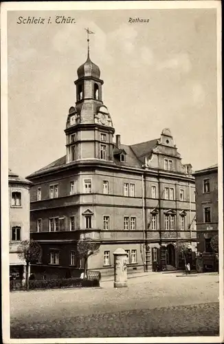 Ak Schleiz im Vogtland Thüringen, Rathaus