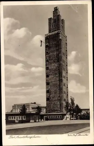 Ak Magdeburg an der Elbe, Ausstellungsturm