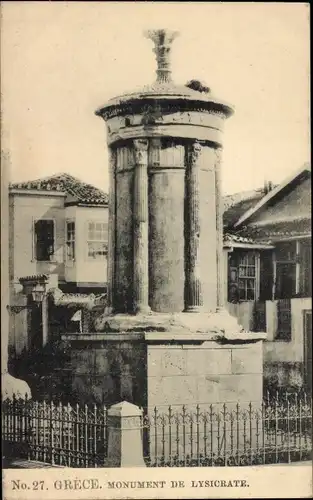 Ak Athen Griechenland, Lysikratesmonument