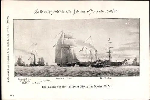 Ak Kiel, Schleswig-Holsteinische Flotte im Kieler Hafen