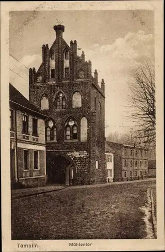 Ak Templin in der Uckermark, Mühlentor
