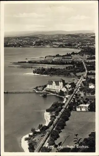 Ak Lochau Vorarlberg, Strandhotel Lochau, Luftbild