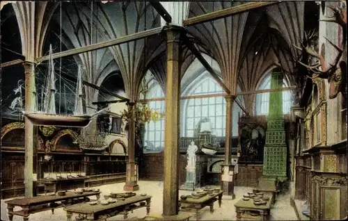 Ak Gdańsk Danzig, Inneres der Börse