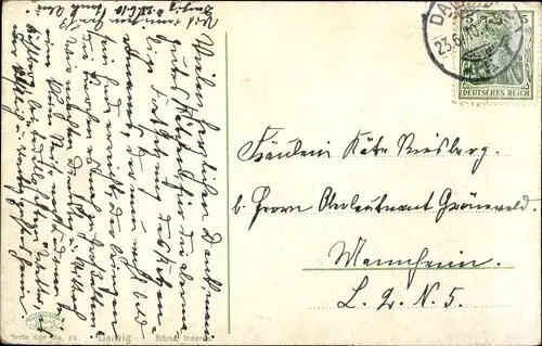 Ak Gdańsk Danzig, Inneres der Börse