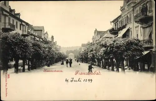 Ak Františkovy Lázně Franzensbad Reg. Karlsbad, Kaiserstraße