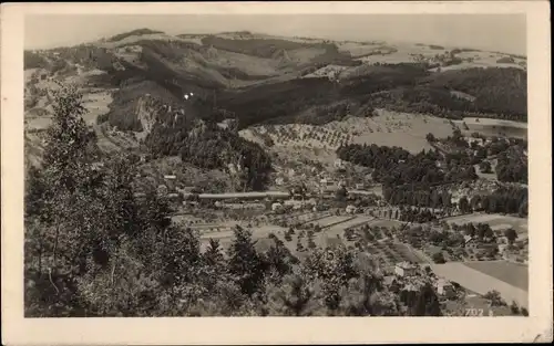 Ak Malá Skála Kleinskal Region Reichenberg, Gesamtansicht