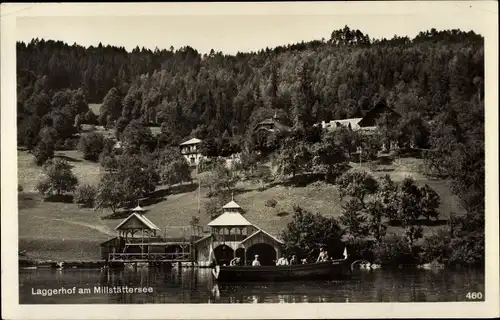 Ak Laggerhof in Kärnten, Millstätter See, Boot