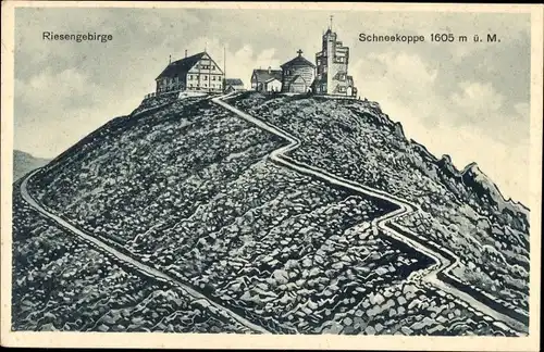 Ak Malá Úpa Kleinaupa Riesengebirge Region Königgrätz, Schneekoppe, Baude