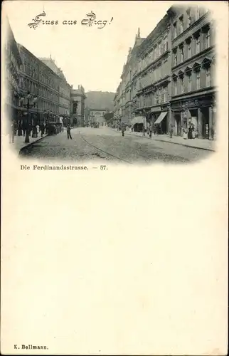 Ak Praha Prag Tschechien, Ferndinandsstraße