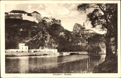 Ak Znojmo Znaim Südmähren, Teilansicht