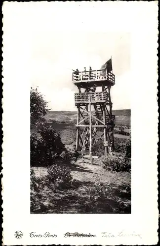 Ak Trois Ponts Dreibrücken Wallonien Lüttich, Belvedere, Aussicht