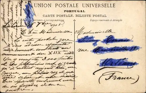 Ak Portugal, Blick auf das Denkmal