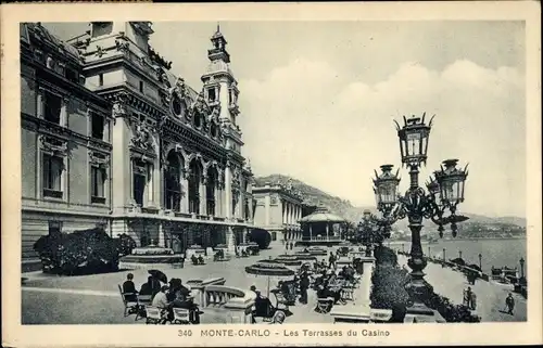 Ak Monte-Carlo Monaco, Die Casino-Terrassen