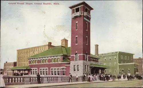 Ak Grand Rapids Michigan USA, Grand Trunk Depot