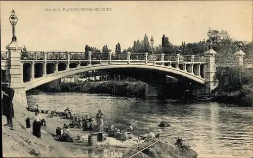 Ak Madrid Spanien, Puente Reina Victoria