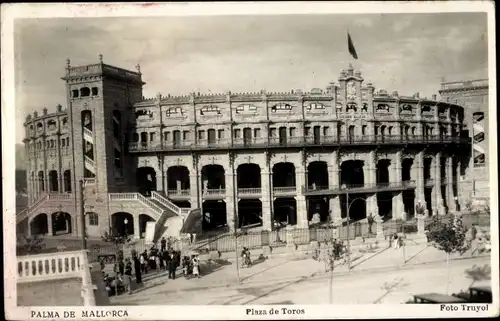 Ak Palma de Mallorca Balearische Inseln Spanien, Plaza de Toros, Coliseo Balear, Stierkampfarena