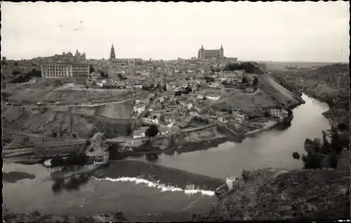 Ak Toledo Castilla La Mancha Spanien, Gesamtansicht
