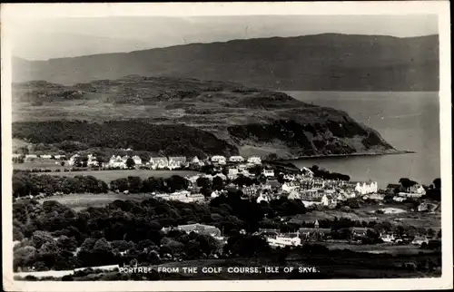 Ak Portree Isle of Skye Schottland, vom Golfplatz