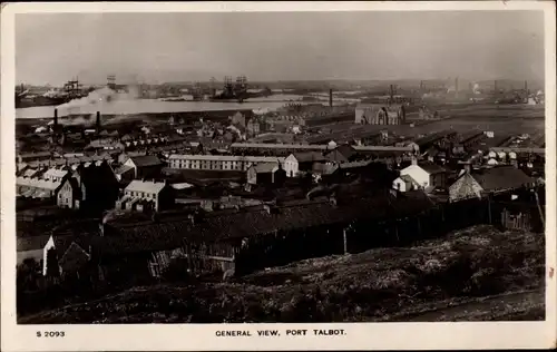 Ak Port Talbot Wales, Gesamtansicht