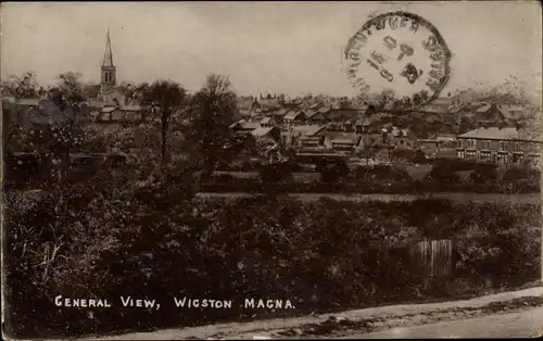 Ak Wigston Magna Leicestershire England, Gesamtansicht
